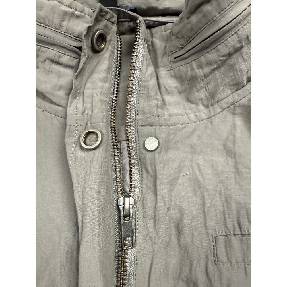 Eileen Fisher Jacket Womens Medium Metallic Organic Cotton Blend Utility Parka - Picture 5 of 16